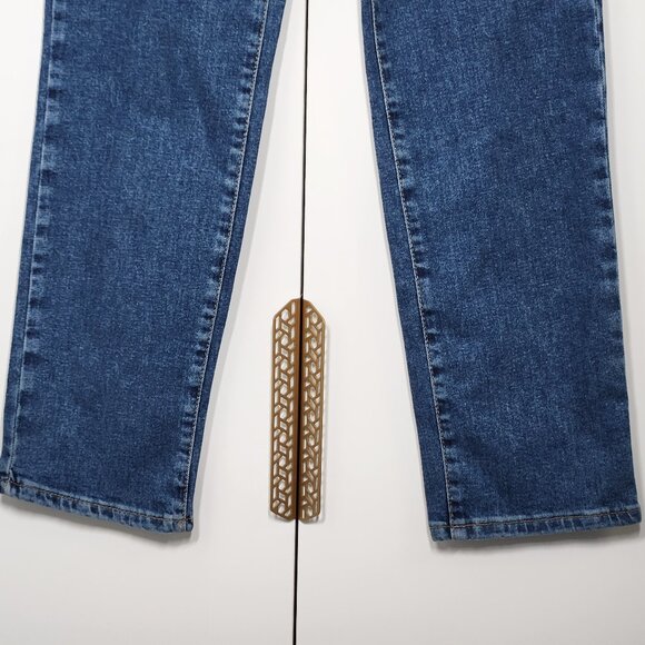 NA-KD Straight High Waist Jeans Women's Size 4 (EU34) Blue Denim - Picture 3 of 7